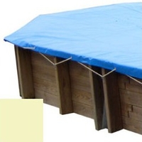 Bâche hiver sable pour piscine bois original 942 x 592