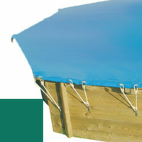Bache hiver verte pour piscine bois original 428 x 428 - 790210