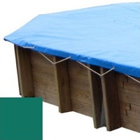 Bâche hiver verte pour piscine bois original 942 x 592