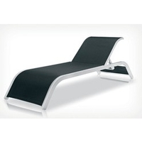 Transat Bridge blanc toile noir x 2