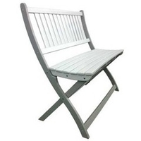 Banc en acacia bicolore Burano muscade/blanc