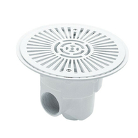 Bonde de fond Ø270 mm grand modèle pour piscine béton