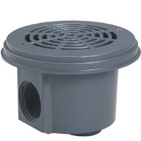 Bonde de fond piscine béton et liner Cofies Hayward - gris anthracite