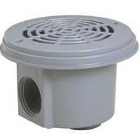 Bonde de fond piscine béton et liner Cofies Hayward - gris clair