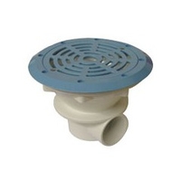 Bonde de fond bleue pour piscine béton et liner