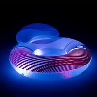 Bouée avec dossier et lumière LED Swim Bright