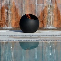 Brasero Bubble noir design