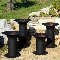 Brasero Tulip noir 700 mm