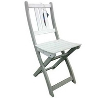Chaise en acacia bicolore Burano muscade/blanc