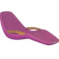 Bain de soleil Lotus Rose avec accoudoirs