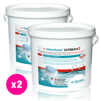 Chlorilong Ultimate7 galet 300g Bayrol 9.6 kg - 2 seaux x 4.8 kg