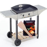 Desserte CHPS inox/bois pour plancha Roller Grill 600