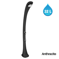 Douche solaire cobra anthracite 32 litres + rince pieds