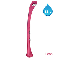 Douche solaire cobra rose 32 litres + rince pieds
