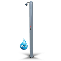 Douche solaire droite PVC Gris 20L