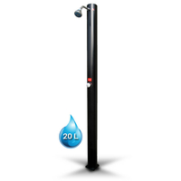 Douche solaire droite PVC Noir 20L