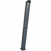 Douche solaire gris métal Luxe - réservoir 20L