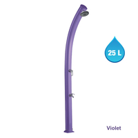 Douche solaire So Jolly violet 25L + rince pieds