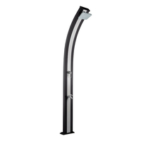 Douche solaire So Spring Anthracite/Inox 30L + rince pieds