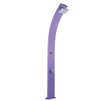 Douche solaire So Spring Violet 30L + rince pieds