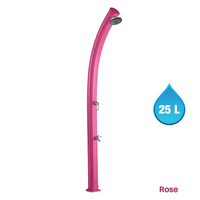 Douche solaire So Jolly rose 25L + rince pieds