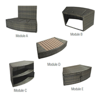 Ensemble 5 modules de mobilier spa octopus