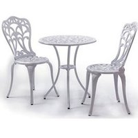 Salon repas Romance blanc