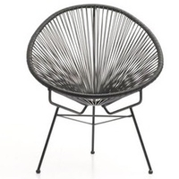 Fauteuil d'extérieur Design noir