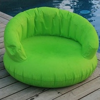 Fauteuil gonflable Vert avec accoudoirs