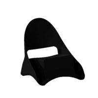 Fauteuil ondule noir x4