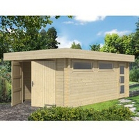 Garage en bois d'épicéa Canberra 44 A