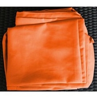 Set complet de housse orange pour salon Biham