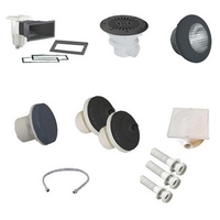 Kit N°1 pièces à sceller gris anthracite pour piscine béton