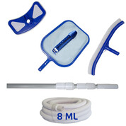 Kit nettoyage piscine avec manche et tuyau 8 ml