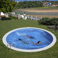 Kit piscine enterrée Madagascar acier ronde 420 x H150 cm