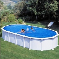 Kit piscine hors sol Haïti ovale avec renforts en U 730 x 375 x 132 cm