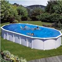 Kit piscine hors sol Haïti ovale avec renforts en U 800 x 470 x 132 cm
