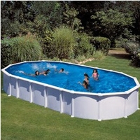 Kit piscine hors sol Haïti ovale avec renforts en U 915 x 470 x 132 cm