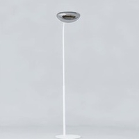 Lampe chauffante infrarouge 2000 W - blanc/chrome