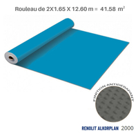 Liner antidérapant bleu adriatique Renolit alkorplan 2000 - 2 x 20.79 m soit 41.58 m²