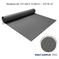 Liner antidérapant gris foncé Renolit alkorplan 2000 - 1.65 x 12.60 m soit 20.79 m²