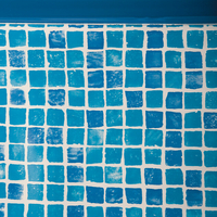 Liner mosaïque 50/100 - Piscine hors sol Gré ovale 800 x 470 x H.132 cm