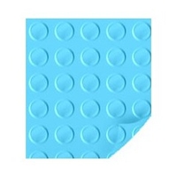 Liner pvc anti dérapant bleu France - 1 rouleau de 1.65 m x 10 m