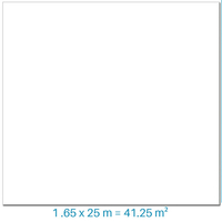 Liner pvc armé couleur blanc 42,25 m² x 1