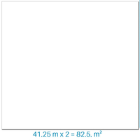 Liner pvc armé couleur blanc 42,25 m² x 2