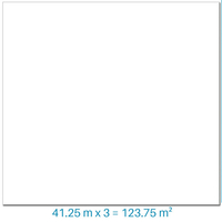Liner pvc armé couleur blanc 42,25 m² x 3