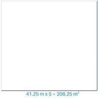 Liner pvc armé couleur blanc 42,25 m² x 5