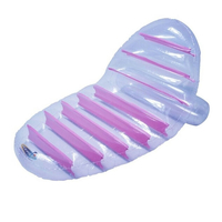 Lounger flottant transparent