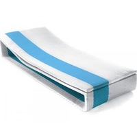 Matelas blanc/bleue pour transat Summertime