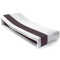 Matelas blanc/prune pour transat Summertime